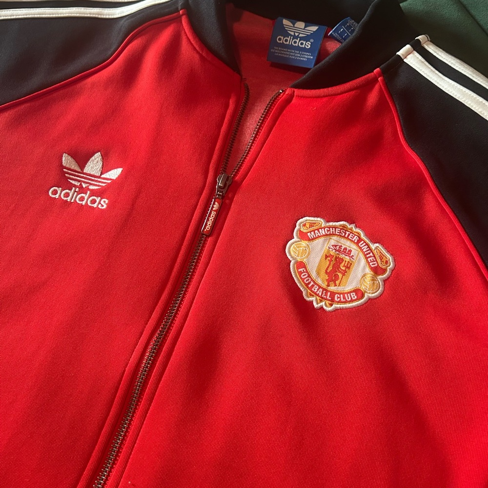 Adidas Manchester United Red Track Jacket